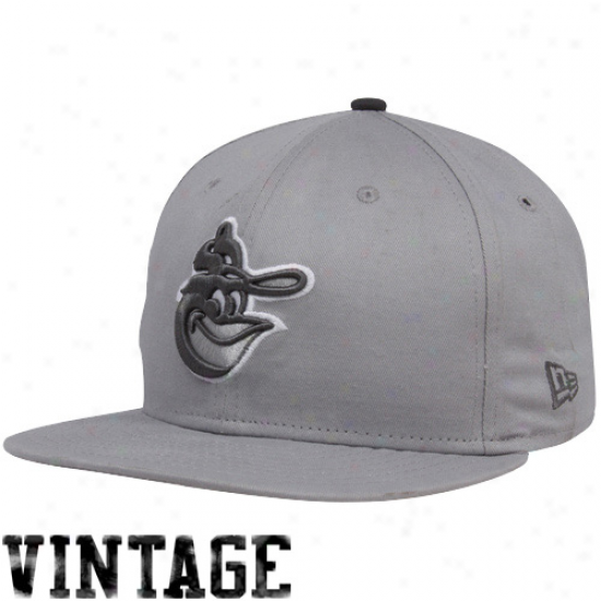 New Era Baltimore Orioles Gray Comeback 9fifty Snapback Adjustable Hat