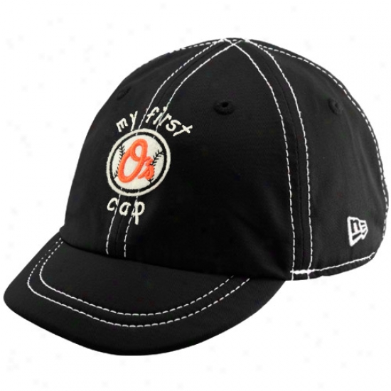 New Era Baltimore Orioles Infant My First Hat - Black