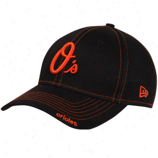 Novel Era Baltimroe Orioles Neo 38thirty Stretch Fit Hat- Black