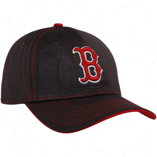 New Epoch Boston Red Sox Graphite Acl 39thirty Flex Fit Hat