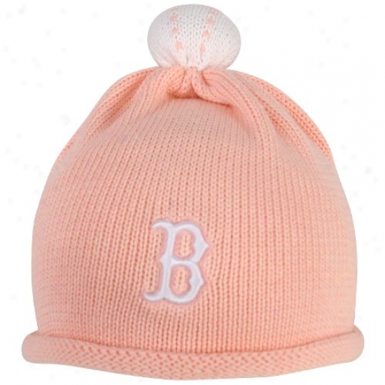 New Era Boston Red Sox Infant Girls Pink T-ball Beanie