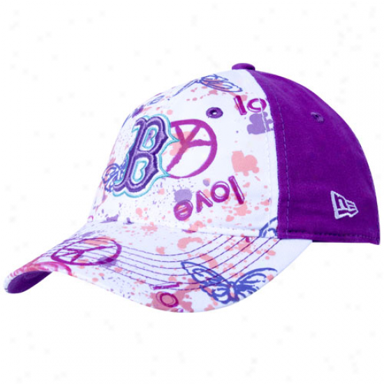 Just discovered Era Boston Red Sox Preschool Girlx Purple-white Solar Power Adjustable Hat