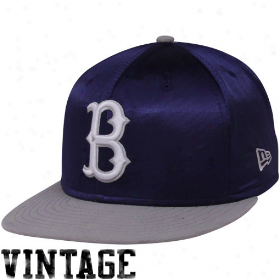 New Era Brooklyn Dodgers Royal Blue-gray Satron Quick Turn Snapback Adjustable Hat