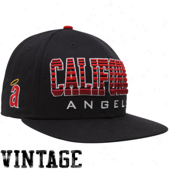 New Era California Angels Black Fade 9fifty Snapback Adjustable Hat