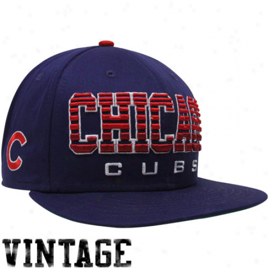 New Era Chicago Cubs Navy Blue Fade 9fifty Snapback Adjustable Hat