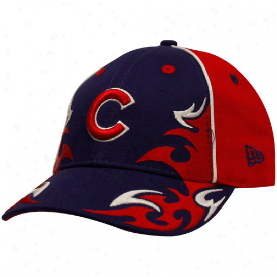 New Era Chicago Cubs Preschool Royal Blue-red Team Ink Adjustable Hat