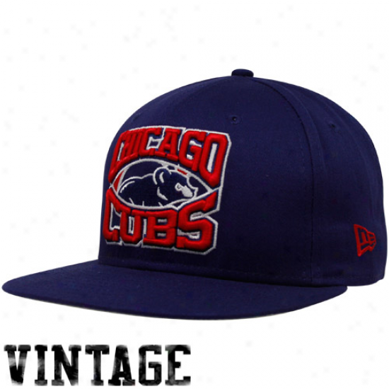 New Era Chicago Cybs Royal Blue 9fifty Diamond Snapback Adjustable Hat