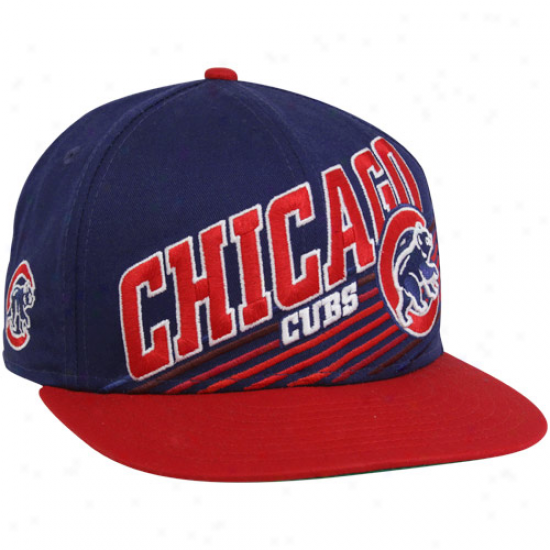 New Point of time Chicago Cubs Royal Blue-red 9fifty Still Anglin' Snapback Adjustable Hat