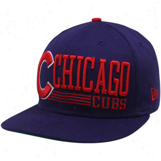 Repaired Epoch Chicago Cubs Royal Blue Retro Look 9fifty Snapback Adjustable Hat