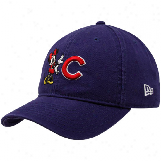 New Era Chicago Cubs Youth Girls Royal Pedantic  Minnie Jr. Essentials Adjustable Cardinal's office