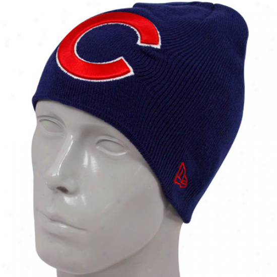 New Era Chicago Cubs Youth Royal Blue Big One Beanie