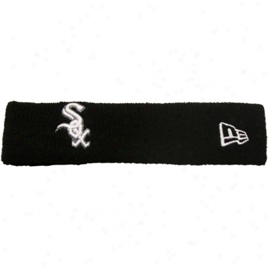 New Era Chicago White Sox Black Team Headband