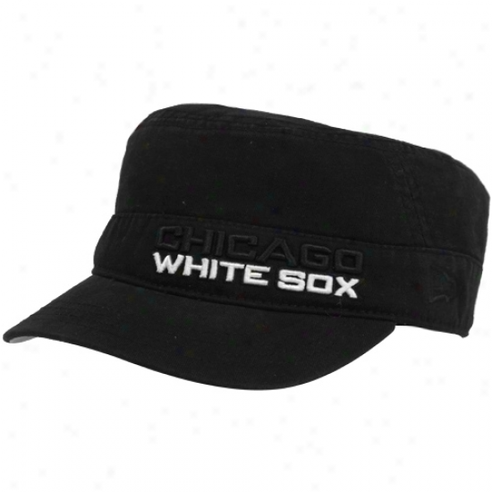 New Era Chicago White Sox Ladies Black Adjustable Military Hat