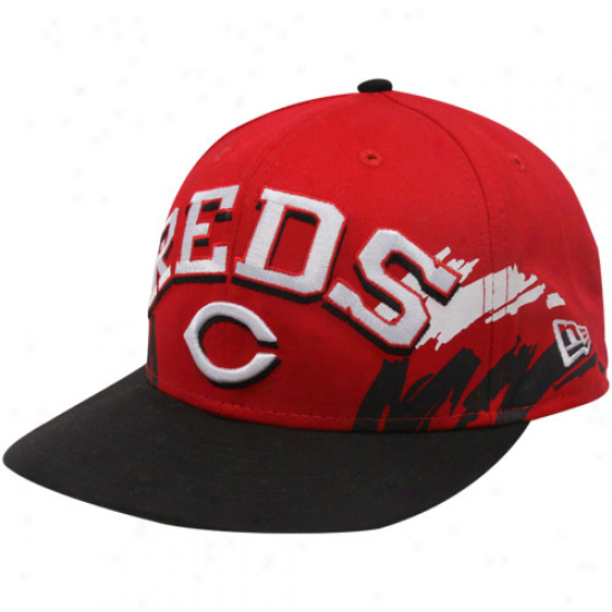 New Epoch Cincinnati Rers Blzck-red Sjde Snapback 9fifty Adjustable Hat