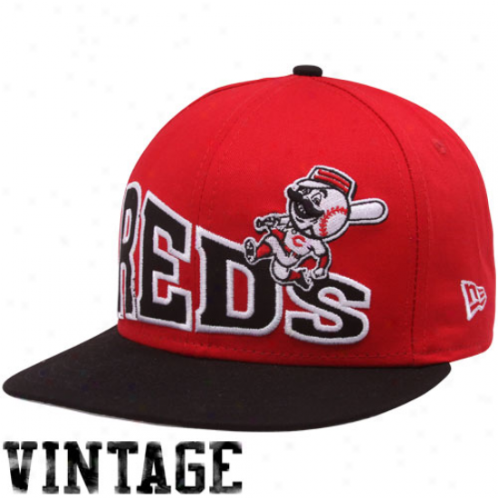 New Era Cincinnati Reds Red-black Stoked Snapback Hat