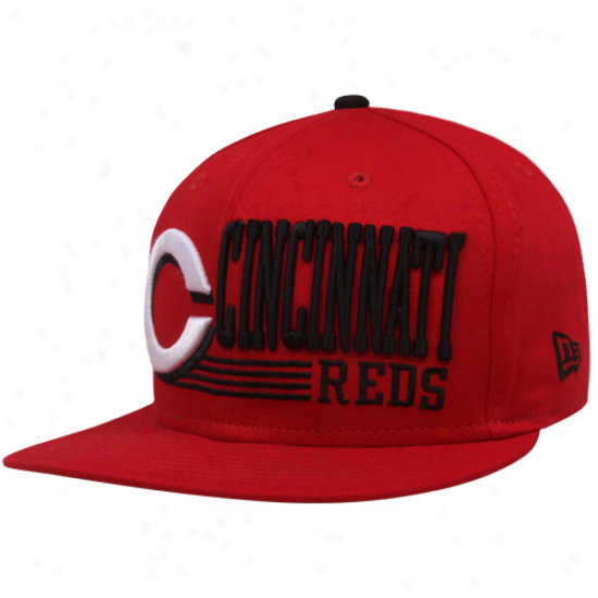 New Era Cincinati Reds Red Retro Look 9fifty Snapback Adjustable Hat