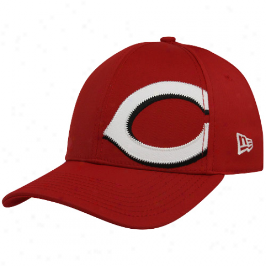 New Era Cincinnati Reds Red Side Patch 39thirty Flex Fit Hat