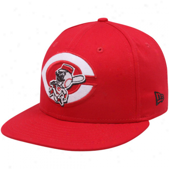 New Era Cincinnati Reds Red Two Fold 9fifty Snapback Adjustable Hat