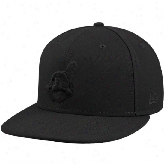 New Era Cleveland Indians Tonal 59fifty Fitted Hat - Black