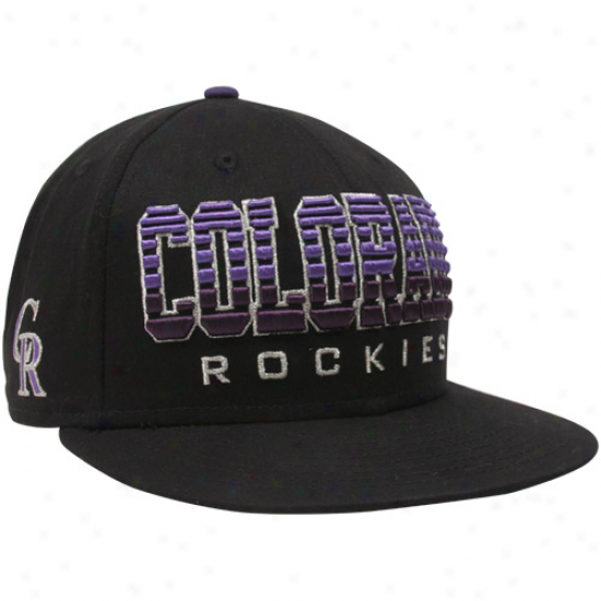 New Era Colprado Rockies Dark Fade 9fi fty Snapback Adjustable Hat