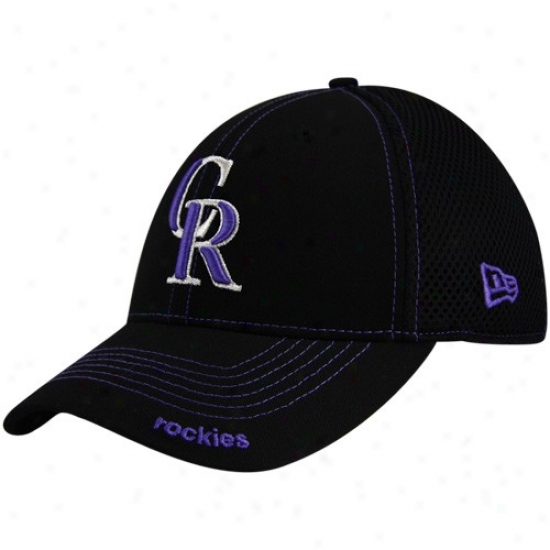 New Point of time Colorado Rockies Black Neo 39thirty Spread Fit Hat