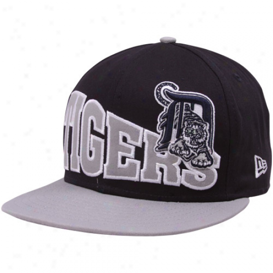 New Era Detroit Tigers Black-gray Stoked Snapback Hat