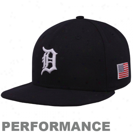 New rEa Detroit Tigers Black On-field 59fifty Usa Flag Fitted Performance Hzt