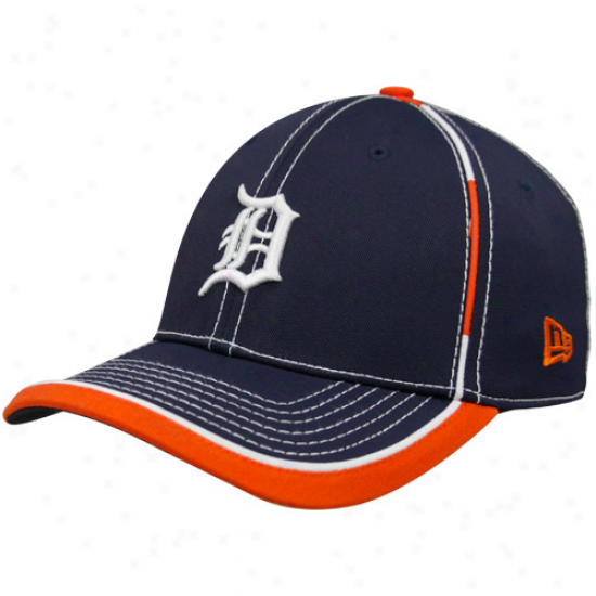 Novel Era Detroit Tigers Navy Blue Taktodd 39thirty Stretch Fit Hat