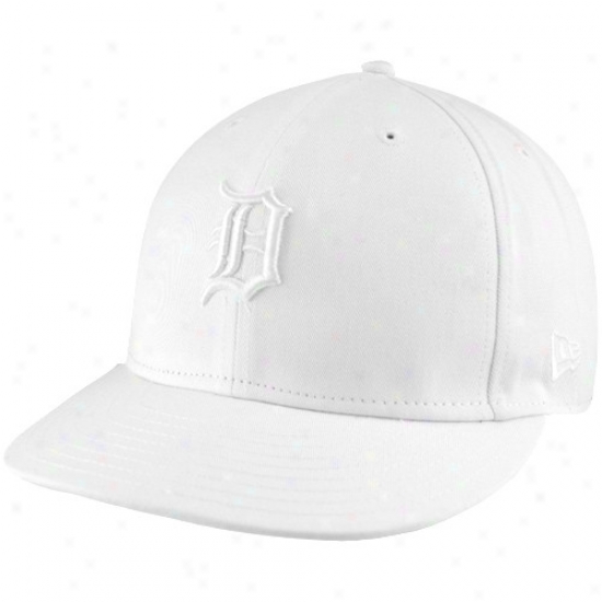 New Era Detroit Tigers Tonal 59fifty Fitted Hat - White