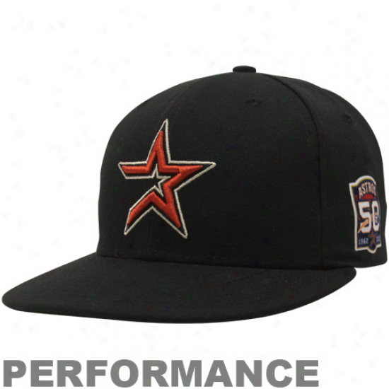 New Era Houston Astros Black On-field Authentic 59fifty Performance Fitted Hat