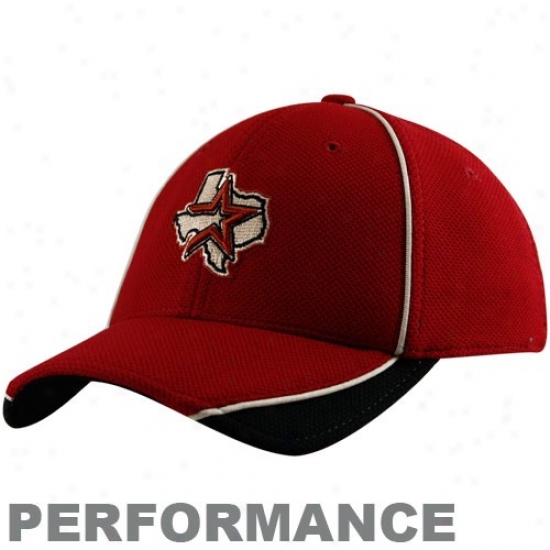 New Era Houston Astros Burgundy Batting Practice 39thirty Perfornance Flex Fit Hat