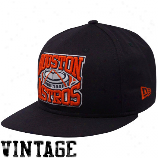 New Era Houston Astros Navy Blue 9fifty Diamond Snapback Adjustable Hat