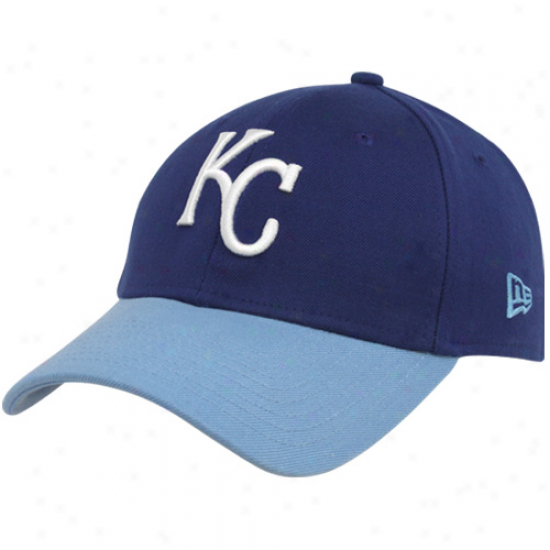 New Era Kansas City Royals Navy Blue-light Pedantic  Dyad 39thirty Stretch Fit Hat