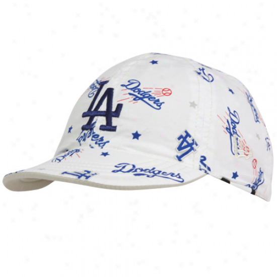 Unaccustomed Era L.a. Dodgers Infant Stone-white Poolside Reversible Hat