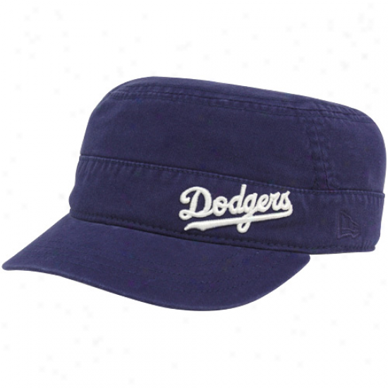 New Era L.a. Dodgers Ladies Royal Blue Adjustable Military Hat