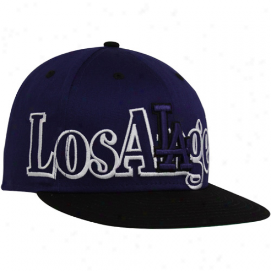 New Era L.a. Dodgers Navy Blue-black Big City Borer 9fifty Snapback Adjustable Hat