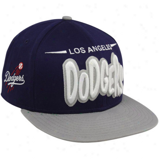 New Era L.a. Dodgers Navy Blue-gray Funky Doperastic 9fifty Snapback Hat