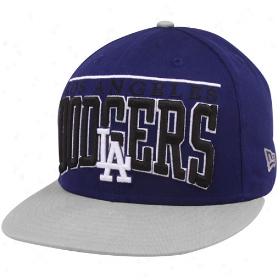 New Era L.a. Dodgers Royal Blue 9fifty Le Arch Snapback Adjustable Hat