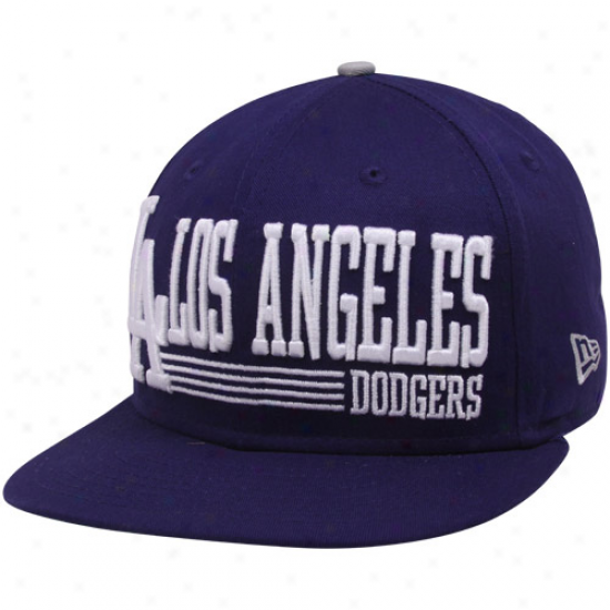 New Era L.a. Dodgers Royal Blue Retro Look 9fifty Snapback Adjustable Hat