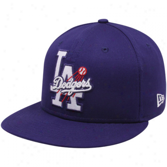 New Era L.a. Dodgers Roysl Blue Two Fold 9fifty Snapbwck Adjustable Hat