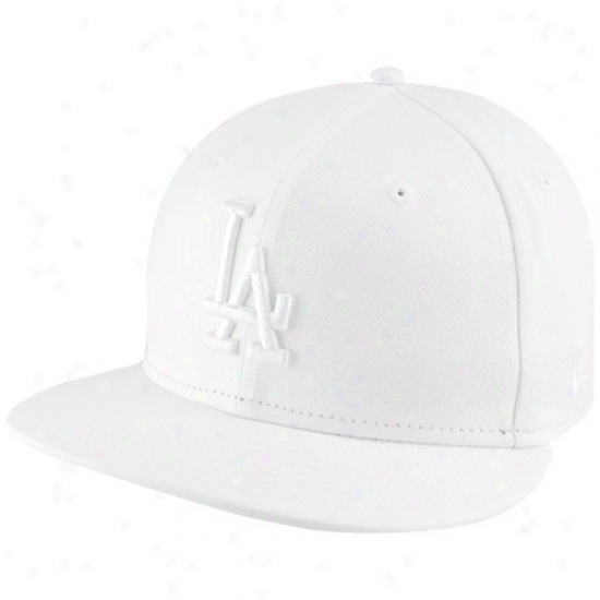 New Era L.a. Dodgers Tonal 59fifty Fitt3d Hat - Whjte