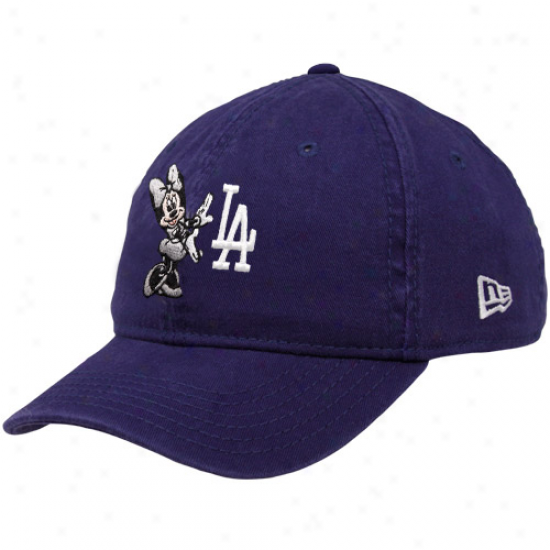 New Era L.a. Dodgers Youth Girls Royal Pedantic  Minnie Jr. Essentials Adjustable Hat