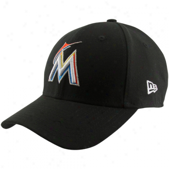 New Era Miami Marlins Youth Pinch Hitter Hat - Black