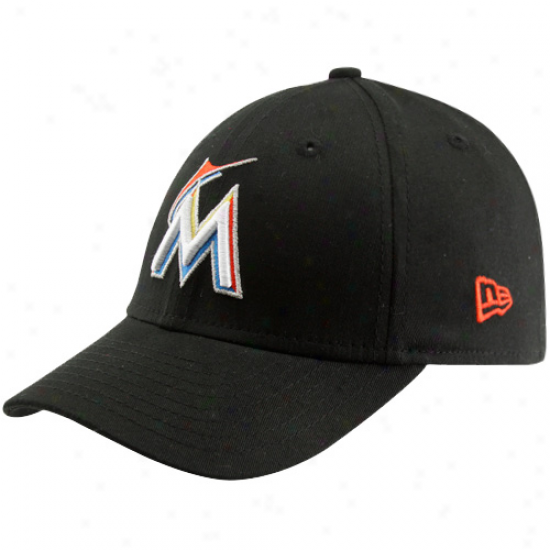 New Era Miami Marlins Youth Ti3 Breaker Hat - Black