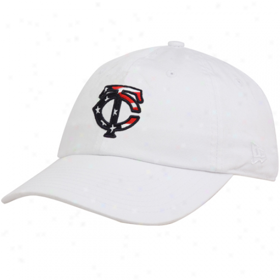 New Era Minnesota Twins Ladies White Stars & Stripes Adjuztable Hat