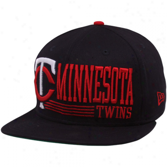 New Point of time Minnesota Twins Navy Blue Retro Look 9fifty Snapback Adjustable Hat