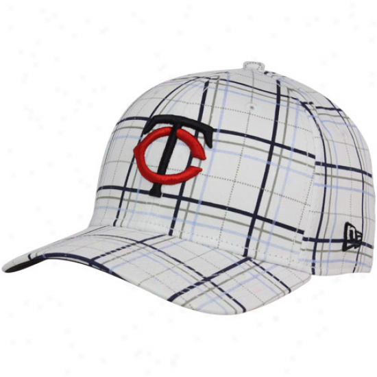 New Era Minnesota Twins Pale Summer Plaid 39thirty Flex Fi tHat