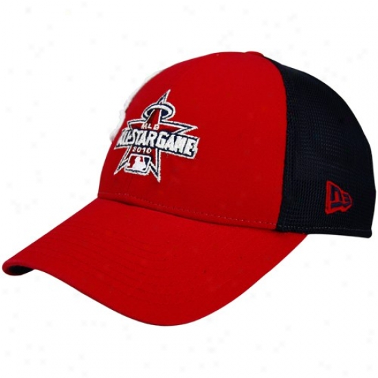 New Era Mlb 2010 All-sttar Game Red-navy Livid Big Truckin' Mesh Adjustable Hat