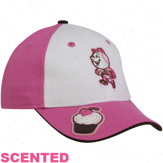 New Era New York Mets Preschool Girrls Pink-white Scented Cupcake Hat