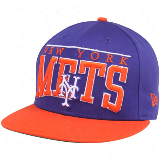 New Era New York Mets Royal Blue 9fifty Le Arch Snapback Adjusta6le Hat